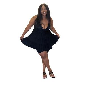 KALI Lace Cami Set (Black)